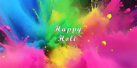 Premium Psd Happy Holi Beautiful Color Splash Background