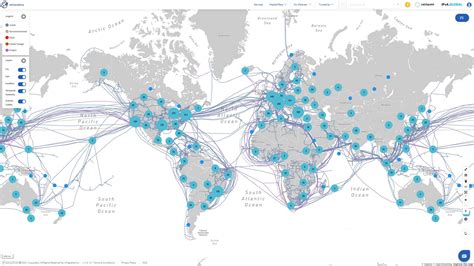 Map Of The Internets Global Infrastructure