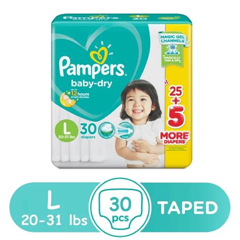 Nonstopp Pampers Baby Dry Taped Diapers Large S Lazada Ph