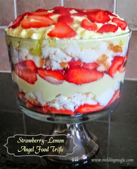 Fun Recipe World Strawberry Lemon Angel Food Trifle Recipe