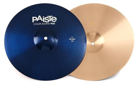 Paiste 14 Inch Color Sound 900 Blue Hi Hat Cymbals Sweetwater