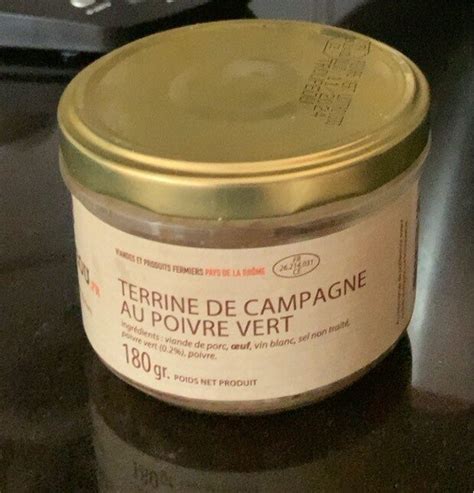 Terrine De Campagne Au Poivre Vert