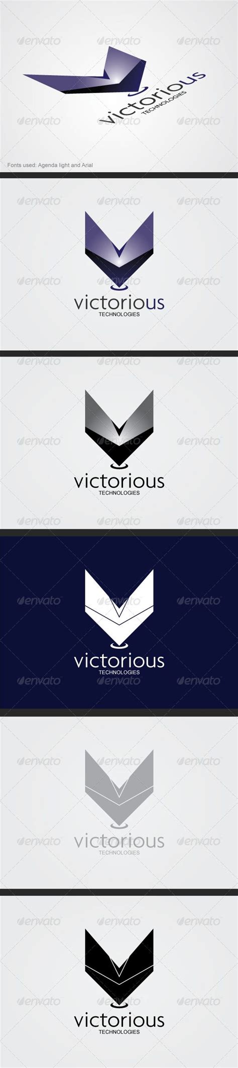 Victorious Logo | Logo design template, ? logo, Elegant logo