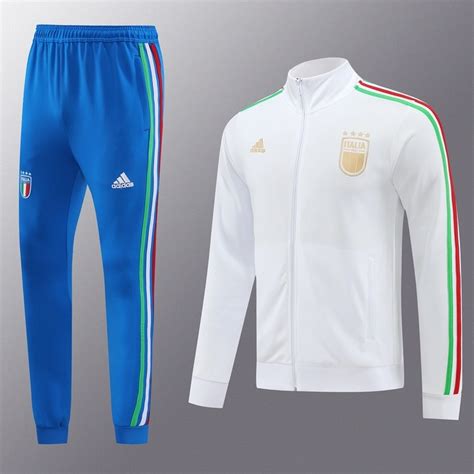 Italy White Track Jacket Soccer Jersey Yupoo