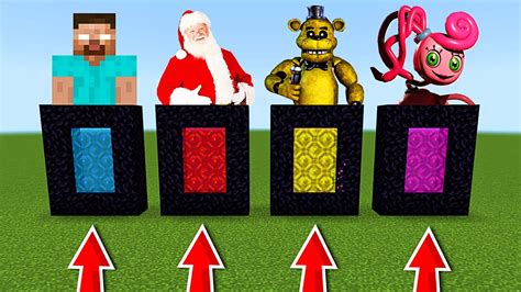 NU ALEGE PORTALUL GREȘIT în MINECRAFT Herobrine Mos Craciun FNAF