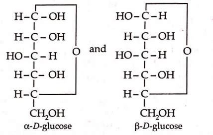 The term anomers of glucose refers to - Tardigrade