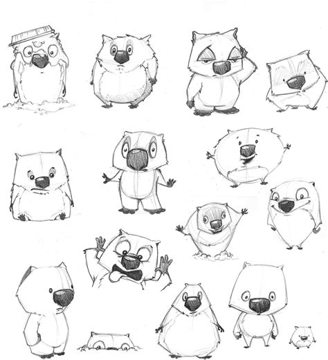 Wombat Drawing at GetDrawings | Free download