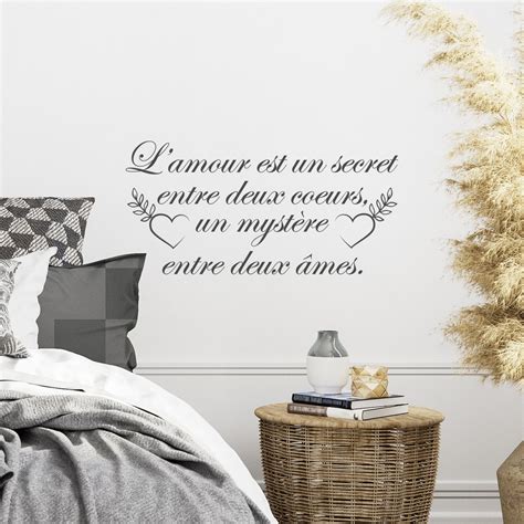 Stickers Citation Amour L Amour Est Un Secret Entre Deux C Ur