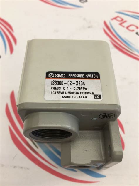 SMC IS3000 02 X204 PNEUMATIC PRESSURE SWITCH