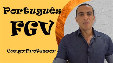 CONCURSO SEDUC TO PORTUGUÊS FGV YouTube