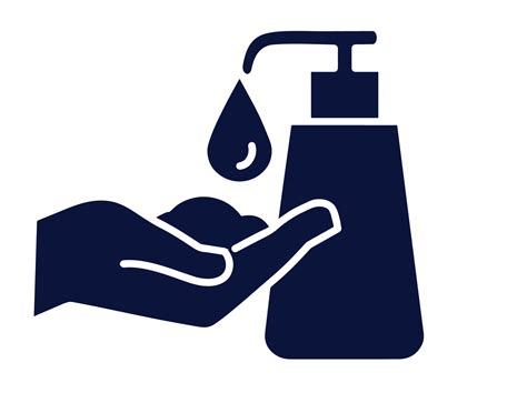 Liquid Hand Soap Icon Hand Washing Wash Your Hands Vector Icon