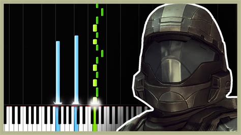 Another Rain Halo 3 Odst Piano Tutorial Synthesia Ds Music