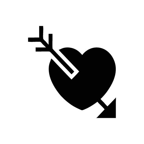 Icono De Vector De Corazón Símbolo Del Amor Y El Día De San Valentín