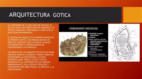 Arquitectura Gotica Tecnologia Y Urbanismo Ppt