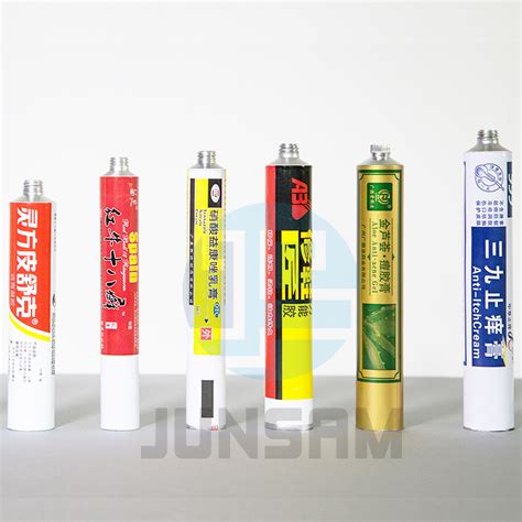 Colored Aluminium Collapsible Printed Tubes For Cosmetic And