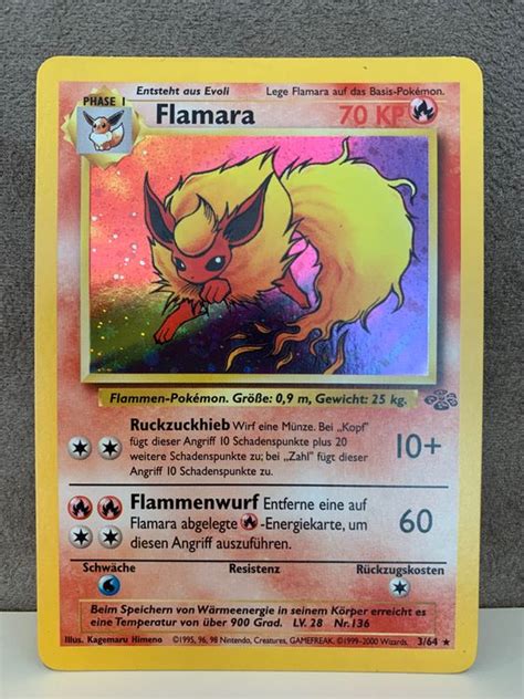 Flamara Holo De Jungle Pokemon Dschungel Kaufen Auf Ricardo