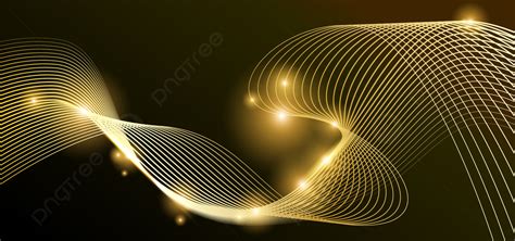 Light Line Gold Swirl Effect Background, Wave, Abstract, Design ...