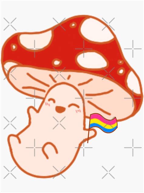 Happy Pride Mushroom Sticker By Jays Art Stuffs Redbubble