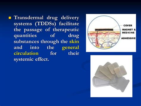 SOLUTION Transdermal Drug Delivery Ppt Studypool