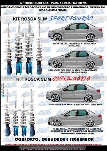 Kit Rosca Siena Slim Ou Extra Baixa Todos Parcelamento Sem Juros