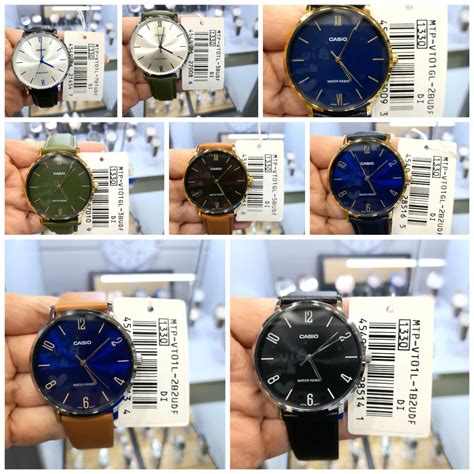 Ready Stock Casio Analog Men Leather Watch MTP VT01L Series Men S