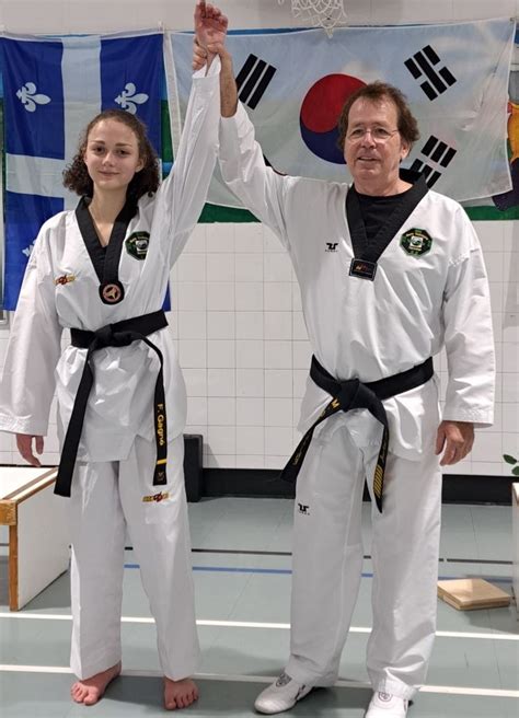 Une nouvelle ceinture noire au club de Taekwondo de Varennes La Relève