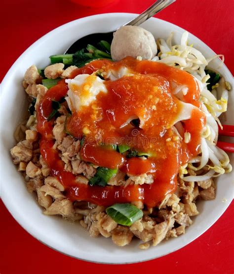 Mie Ayam Pangsit, One of the People's Favorite Foods Stock Image ...