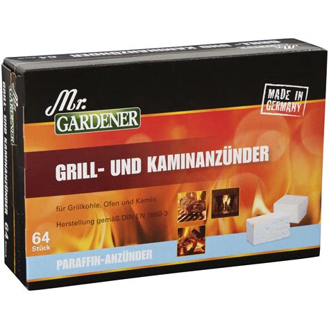 Mr GARDENER Grill Kaminanzünder Paraffin Anzünder 64 St hagebau de