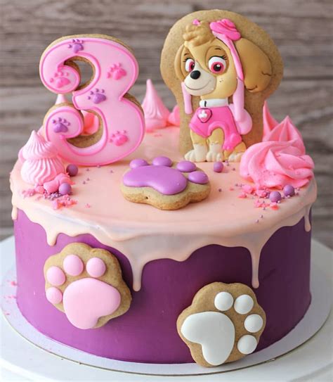 Skye Paw Patrol Girl Birthday Cake