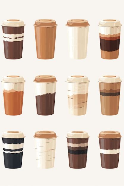 Premium Photo | Coffee mugs in various shapes and colors representing ...