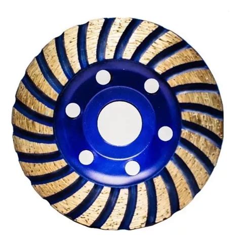 Copa Diamante Azul Pulg Desbaste Concreto Piedra Toolcraft Mercadolibre