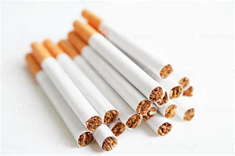 cigarette isolated  white background  clipping path roll tobacco