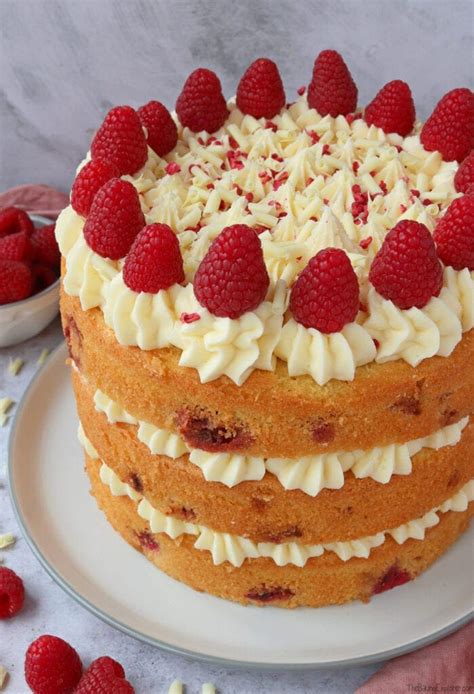 Raspberry And White Chocolate Cake The Baking Explorer