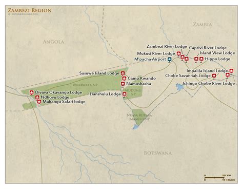 Zambezi River Map