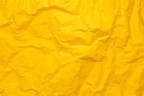 Premium Photo Yellow Paper Texture Background Crumpled Paper Abstract