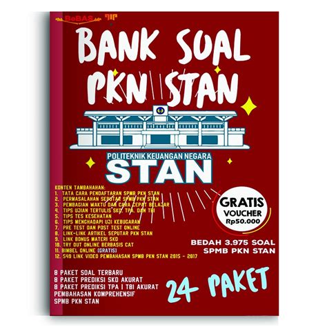 Jual Buku Belajar STAN MODUL BEBAS BANK SOAL PKN STAN Shopee Indonesia