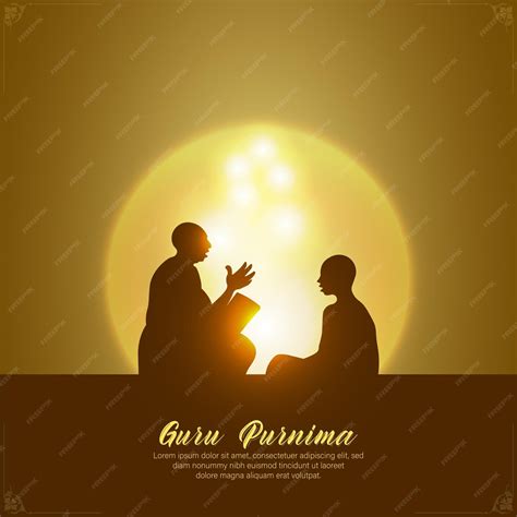 premium vector vector illustration  guru purnima celebration