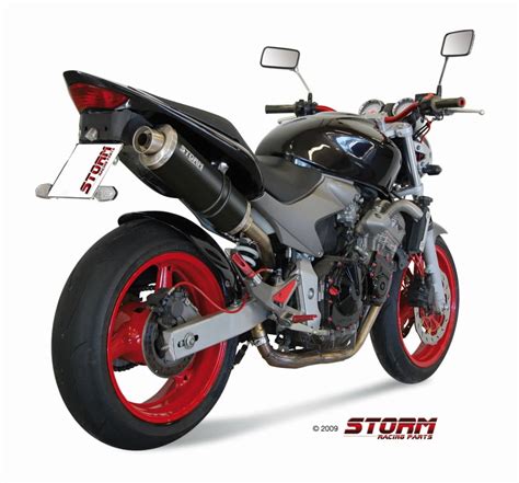 Silencioso STORM Oval Inox Negro Honda Hornet 600 03 06 74 H 020 LX1B