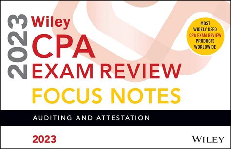 Wiley S Cpa Jan Focus Notes Auditing And Attestation Wiley