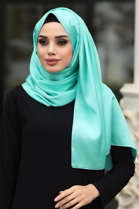 The Lux Satin Hijab Mint Green Um Anas Islamic Clothing Hijabs