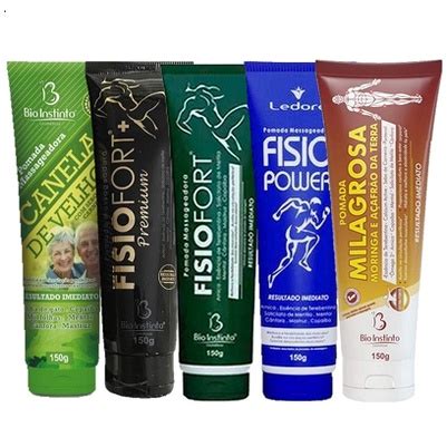 Kit Pomadas Fisiofort Premium Milagrosa Canela De Velho Fisio