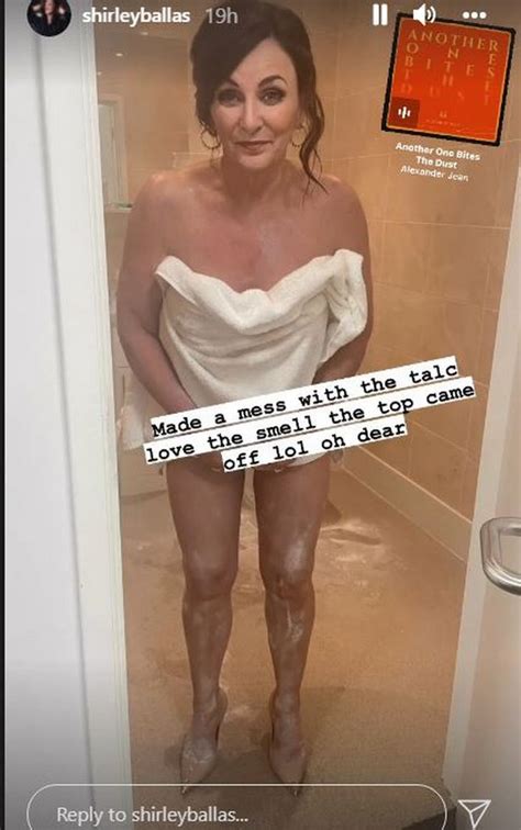 Shirley Ballas Strips Off As She Suffers Hilarious Talc Ordeal