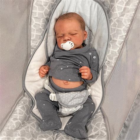 Reborn Asleep Baby Boy Jose Real Lifelike Silicone Vinyl Body