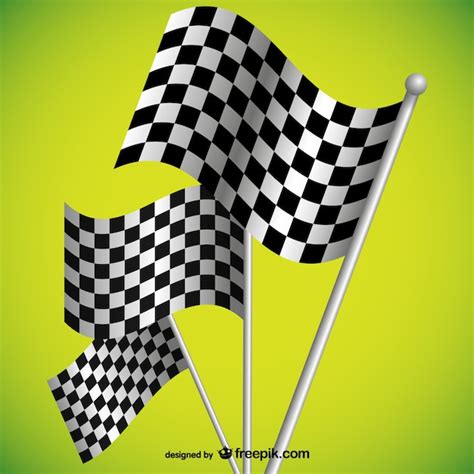 Racing Flags Background Vector Free Download