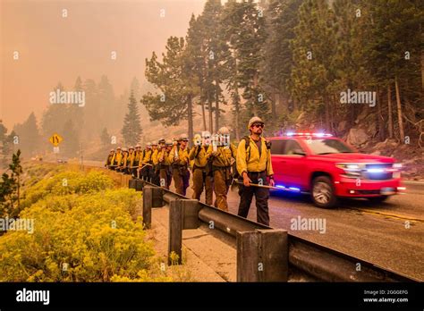 United States Th Aug Devastating Caldor Fire Continues As