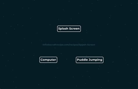 splash screen recipe    splash screen  infinite craft