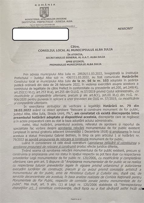 Ciprian Demeter Ac Iuni Antirom Ne Ti De La Primarul Usr De Alba Iulia