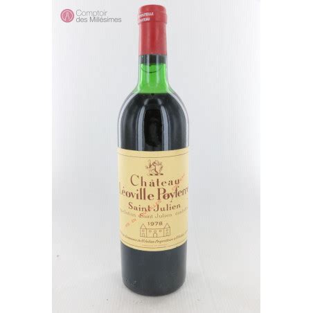 Château Léoville Poyferré 1978 Saint Julien 2ème Grand Cru Classé Price