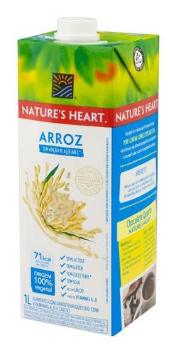 Bebida Vegetal Arroz S Lactose 1l 4un Natures Heart Mercadolivre