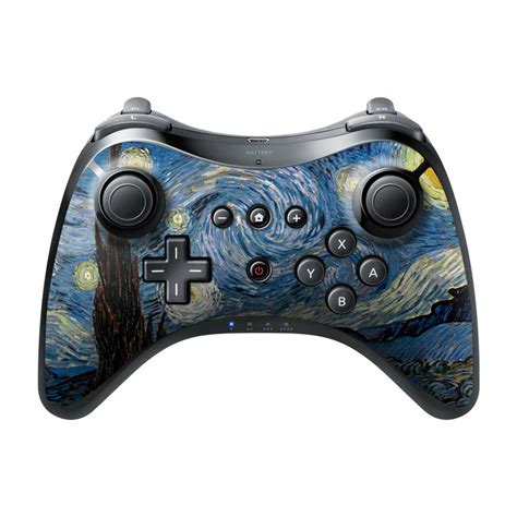 Nintendo Wii U Pro Controller Skin - Starry Night by Vincent van Gogh ...